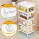 thumbnail image 3 of Contenedores de almacenamiento transparentes SNSLXH portátiles con tapa y ruedas, 24 cuartos de galó, 3 of 7