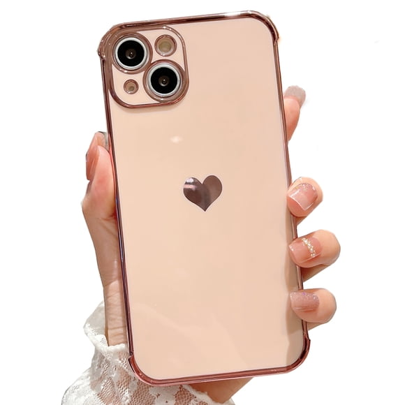 Carcasa Corazones Para iPhone 13 Rosado
