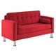 thumbnail image 2 of Sofa Retro 3 Cuerpos Felpa 12 Rojo, 2 of 5