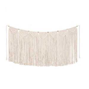 Bothyi - Tapiz De Borlas, Adorno Hecho A Mano, Decoración De Pared Moderna Para Dormitorio, Hogar, Guardería