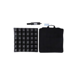 Maxcare - Cojín Antiescaras Flotación Seca Inflable 42X42X5Cm Negro Borrar