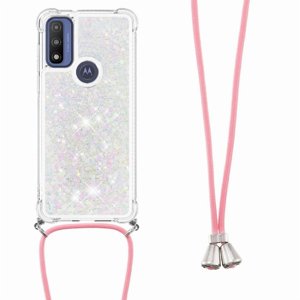 Funda Foxdock Para Motorola Moto G Play 2023 Con Cuerda Ajustable, Brillo Líquido, Protección Antigolpes Y Lente – Ideal Para Regalo