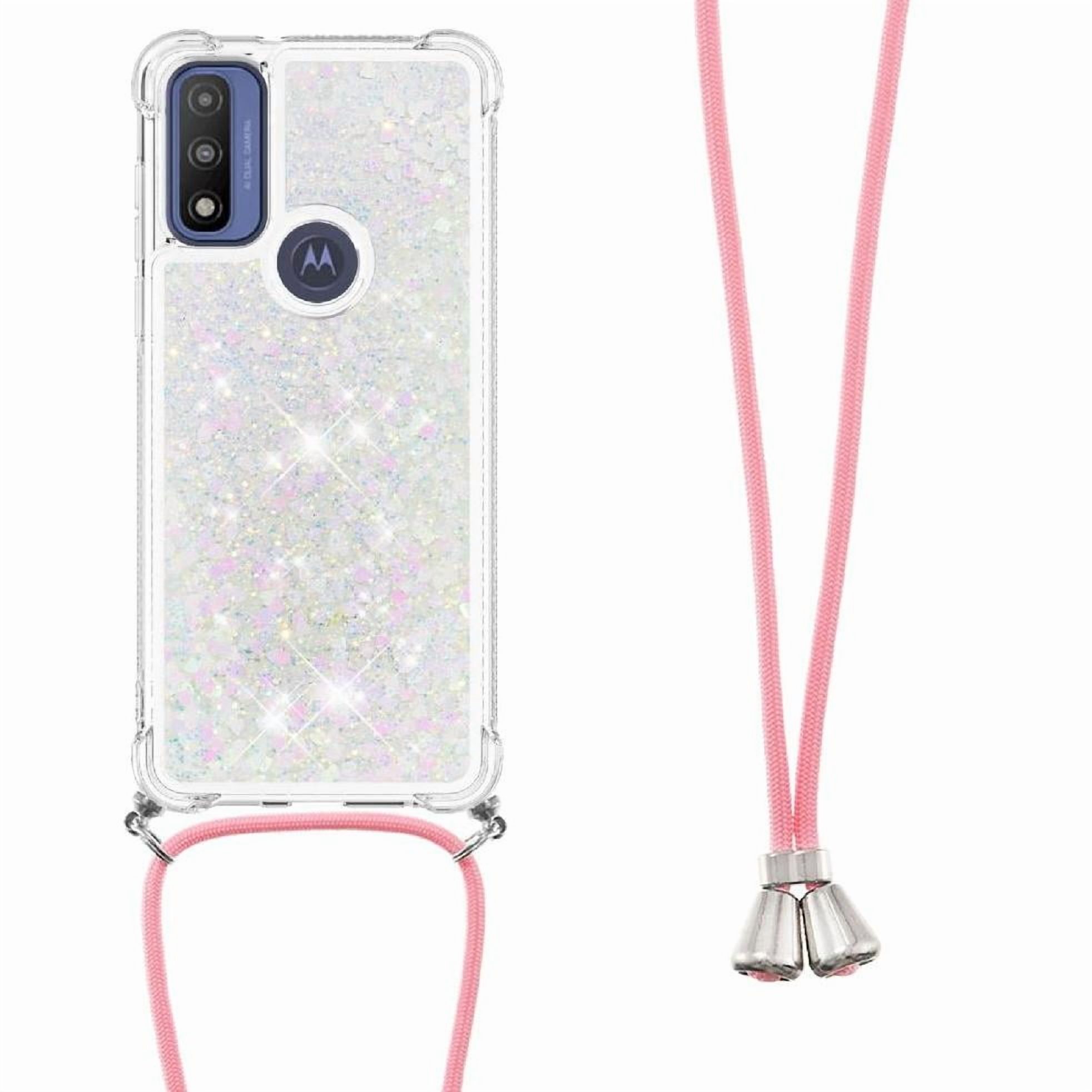 Funda Foxdock Para Motorola Moto G Play 2023 Con Cuerda Ajustable, Brillo Líquido, Protección Antigolpes Y Lente – Ideal Para Regalo