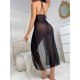 thumbnail image 2 of Sexy Lace Stitching Mesh Babydoll, High Slit See Through Dress Chemise With Thong, Women's Lingerie & Underwear, 2 of 3