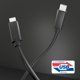 thumbnail image 4 of Cable de carga Cablelera USB tipo C a C de 2 m, negro, 60 W, 10 Gbps, 4 of 5