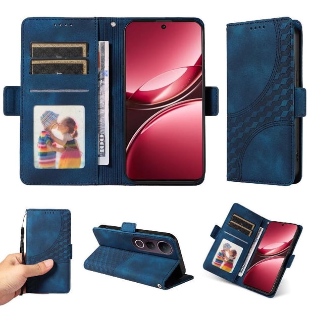 Carcasa FOXDOCK Vivo V50 Lite de cuero PU, diseño acolchado clásico, protección contra caídas y rayones