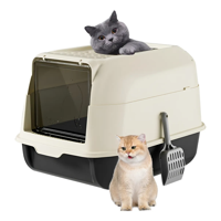 Genérico - Arenero Para Gatos Mascotas Baño O Sanitario Con Pala Negro