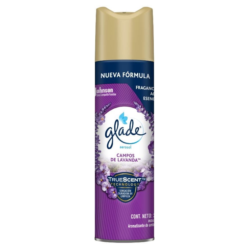 Desodorante Ambiental Aerosol Campos De Lavanda Lata 255 ml Glade