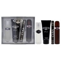 Cuba Black De Cuba Para S - Set De Regalo Edt Spray, Edt Spray, Gel De Ducha After Shave,