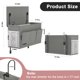 thumbnail image 2 of Organizador de mesita de noche Bedside Caddy Edudif de doble uso, gris, 2 of 7