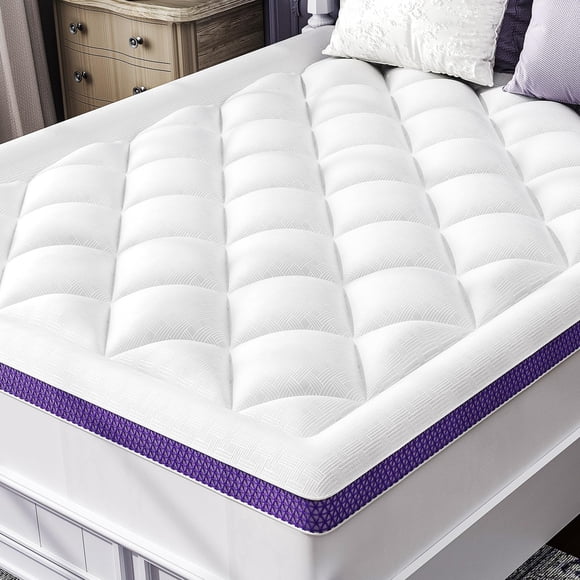 Sobrecolchón ChiXpace Queen de Viscosa de Bambú con Capa de Almohada