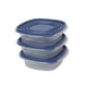 thumbnail image 5 of Set De Contenedor 670ML Cuadrado Plástico 3 Piezas, color surtido, 5 of 5