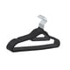 thumbnail image 2 of 10x Perchas De Terciopelo Organizadores De Armario Perchas Para Vaqueros Chaquetas Toallas Negro, 2 of 3