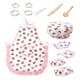 thumbnail image 1 of Kid Chef Rol Juego De Simulación Toy Cap Delantal Pot Pad Sets Cake Pattern 13PCS, 1 of 5