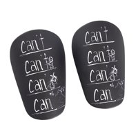 Ioensy - 2 Piezas Espinilleras De Fútbol Espinilleras Equipo De Fútbol Manga De Pantorrilla Espinillera Xs Negro