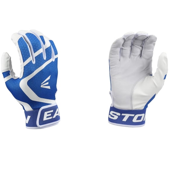 Guantes de bateo de béisbol Easton MAV GT White/Royal Adult L