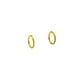 thumbnail image 1 of Argollas Huggies 8mm 16g Titanio F136 Zirconia Chapada Oro, 1 of 3
