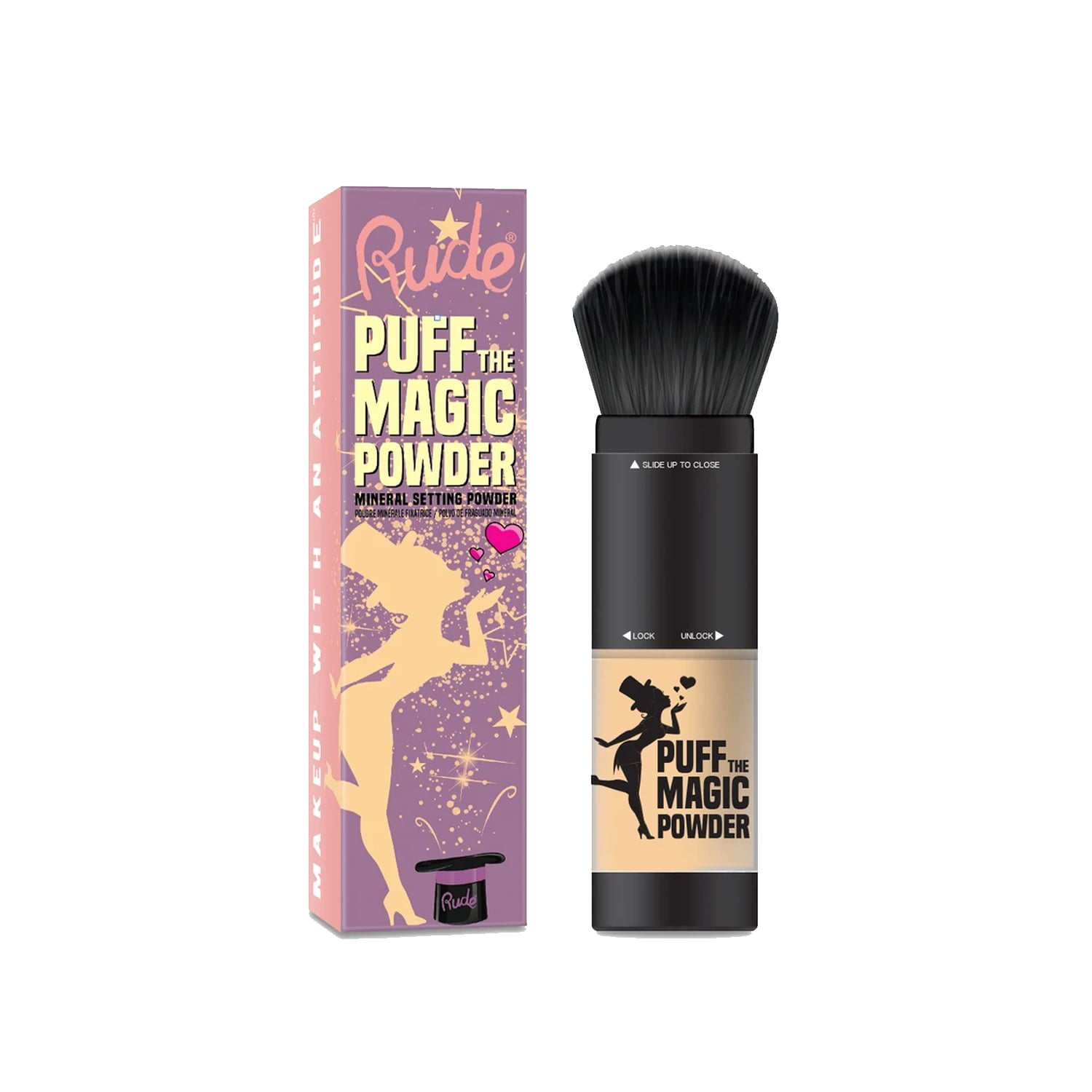 Rude Cosmetics - Polvo Fijador Mineral Banana Puff The Magic