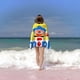 thumbnail image 2 of PLIM Toalla de playa de secado rápido con diseño temático, regalo para mujeres y niñas, ideal para cumpleaños, fans, amantes de la música, uso en la playa o al aire libre,78*160cm, 2 of 6