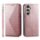 thumbnail image 1 of Funda Flip FOXDOCK para Samsung Galaxy S25 FE , Estilo Billetera con Diseño Rombo, Correa de Mano y Soporte, Uso Diario, 1 of 6