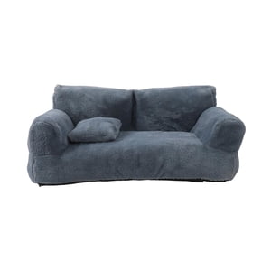 Ioensy - Sofá Cama Para Gatos, Suave, Antideslizante, Portátil, Cómodo, Decorativo, Cama Para Mascotas Para Gatos, Gris Oscuro, L