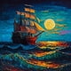 thumbnail image 1 of Sailboat Diamond Painting Kits For Adults 5D Diamond Art Kit For Beginners, DIY Paint With Round Full Diamonds Paintings Gem Art For Home Wall Decoration Gift (25x25cm/10x10inches), 1 of 3