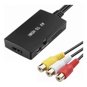 Veat00L - Av To Hdmi Converter Composite To Hdmi Adapter Hd 1080P Plug And Play Portable