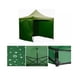 thumbnail image 1 of Toldo Plegable 3x3 Metros Con Paredes Laterales Verde UV, 1 of 2