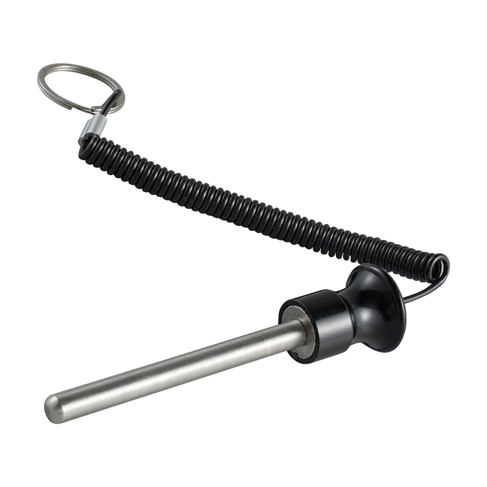 Ioensy - Pasador De Pila De Pesas Con Cable De Bloqueo De Cuerda De Tracción, Pieza De Repuesto Para Equipo De Gimnasio, Negro, 8Mm X 125Mm