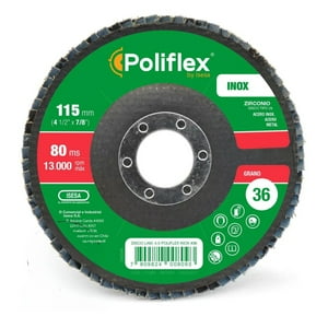 Disco Poliflex Zr - 120 4 1/2"" Ang F29 Inox