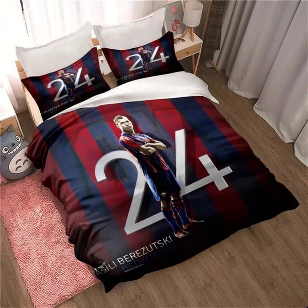 PFC CSKA Moscow Football Print Bedding Set Cute Quilt Cover Bed Cover with Pillowcase Custom Bedding Cover with PillowcaseBed Sheets