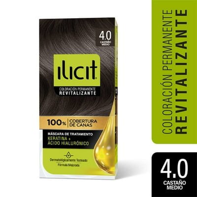 Coloración Cabello 4/0 Castaño Medio 45 G Ilicit