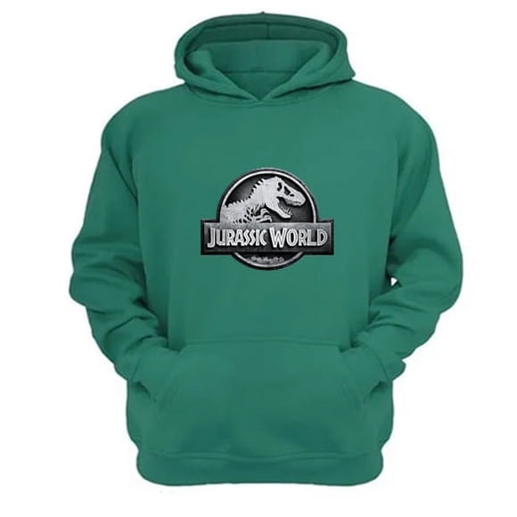 Polerón Canguro Mundo Jurásico Verde Aguamarina Talla M Unisex