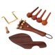 thumbnail image 1 of Juego De Piezas De Violín De Palisandro 4/4, Clavijas De Afinación Para Barbilla, Afinadores De Cordal, Clavija Final, 1 of 5