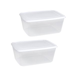 Bothyi - Contenedor De Almacenamiento Para Nevera, Contenedor De Ensalada De Lechuga Para Despensa, Cocina, 3000Ml, 2 Piezas