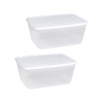 Bothyi - Contenedor De Almacenamiento Para Nevera, Contenedor De Ensalada De Lechuga Para Despensa, Cocina, 3000Ml, 2 Piezas