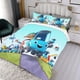 thumbnail image 3 of Mojo Swoptops Conjunto de sábanas temático, trío de piezas, cómodo y amigable con la piel, diseño único, regalo de decoración para el hogar para familiares, amigos y fans,173cm *218cm, 3 of 6