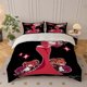 thumbnail image 1 of Hell Inn Illustration Bedding Set | Includes 1 Duvet Cover and 2 Pillowcases Soft and Comfortable Suitable for All Seasons, 1 of 1
