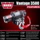 thumbnail image 4 of Cabrestante eléctrico WARN ProVantage 3500 12 V 1587,57 kg Pull, 4 of 9