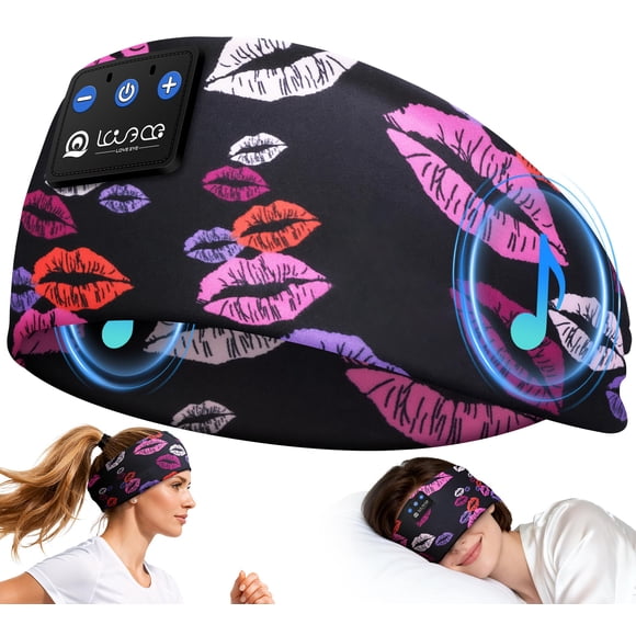 Diadema inalámbrica Bluetooth 5.4 para dormir LOVE EYE