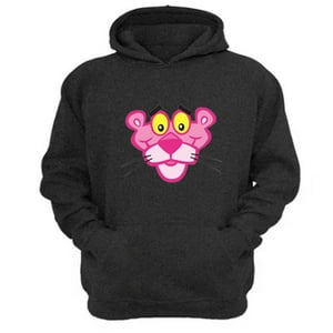 Genérico - Polerón Canguro La Pantera Rosa Gris Oscuro Talla Xs Unisex