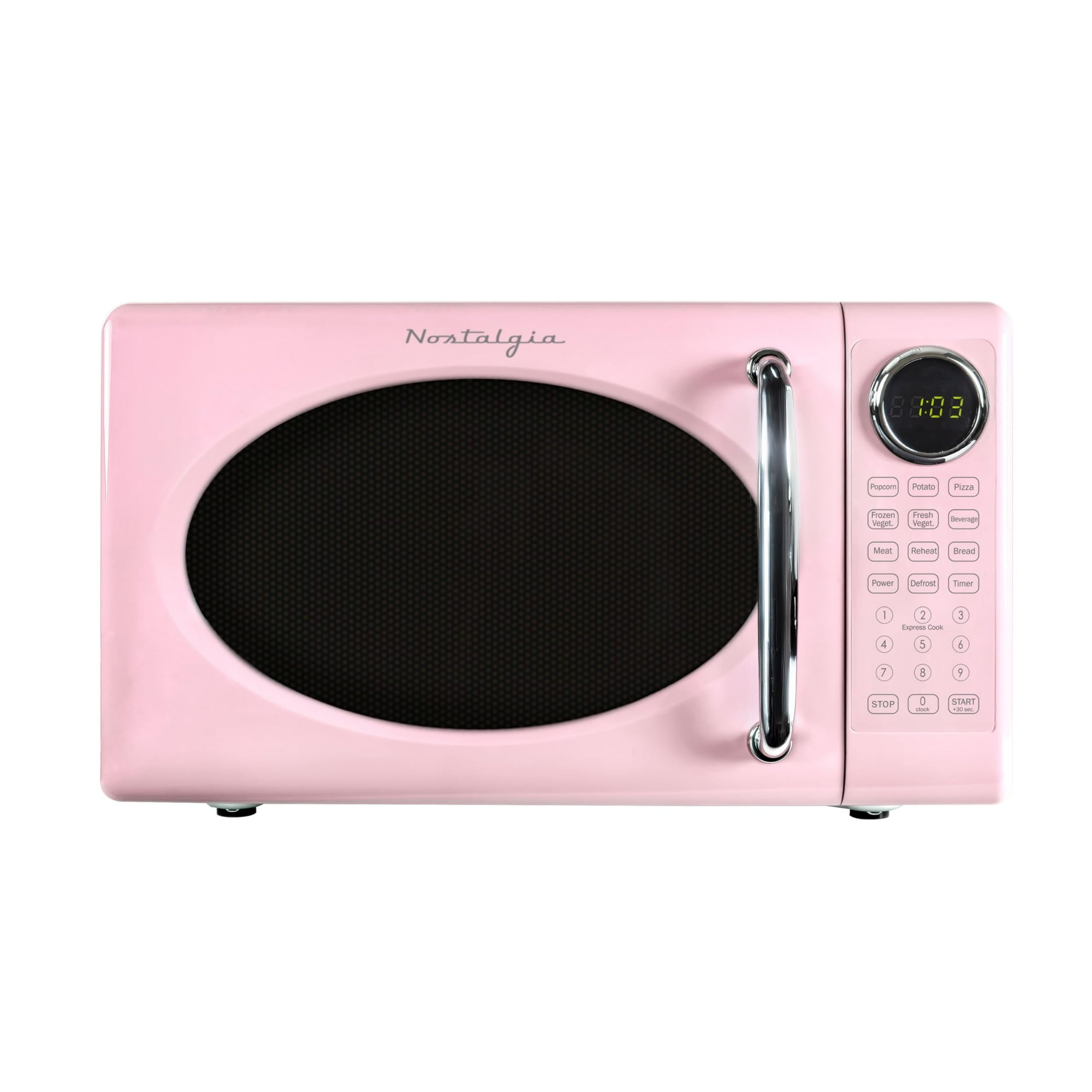 Horno Microondas Nostalgia Retro 20l 700w Con Plato Giratorio De Vidrio