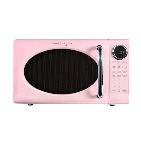 Horno Microondas Nostalgia Retro 20L 700W Con Plato Giratorio De Vidrio