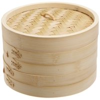 Cesta Vaporera De Bambú Japanbargain 2221 Para Comida China, 15 Cm
