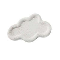 Magideal - Bandeja Decorativa Forma Creativa Soporte De Exhibición De Joyería Decoración Del Hogar Bandeja De Exhibición De Joyería Blanca Para Baño Encimera De Nubes