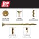 thumbnail image 3 of Screw Grip-Rite, 10 libras, 9 x 3, T-25 Star Drive, zinc amarillo, 3 of 8