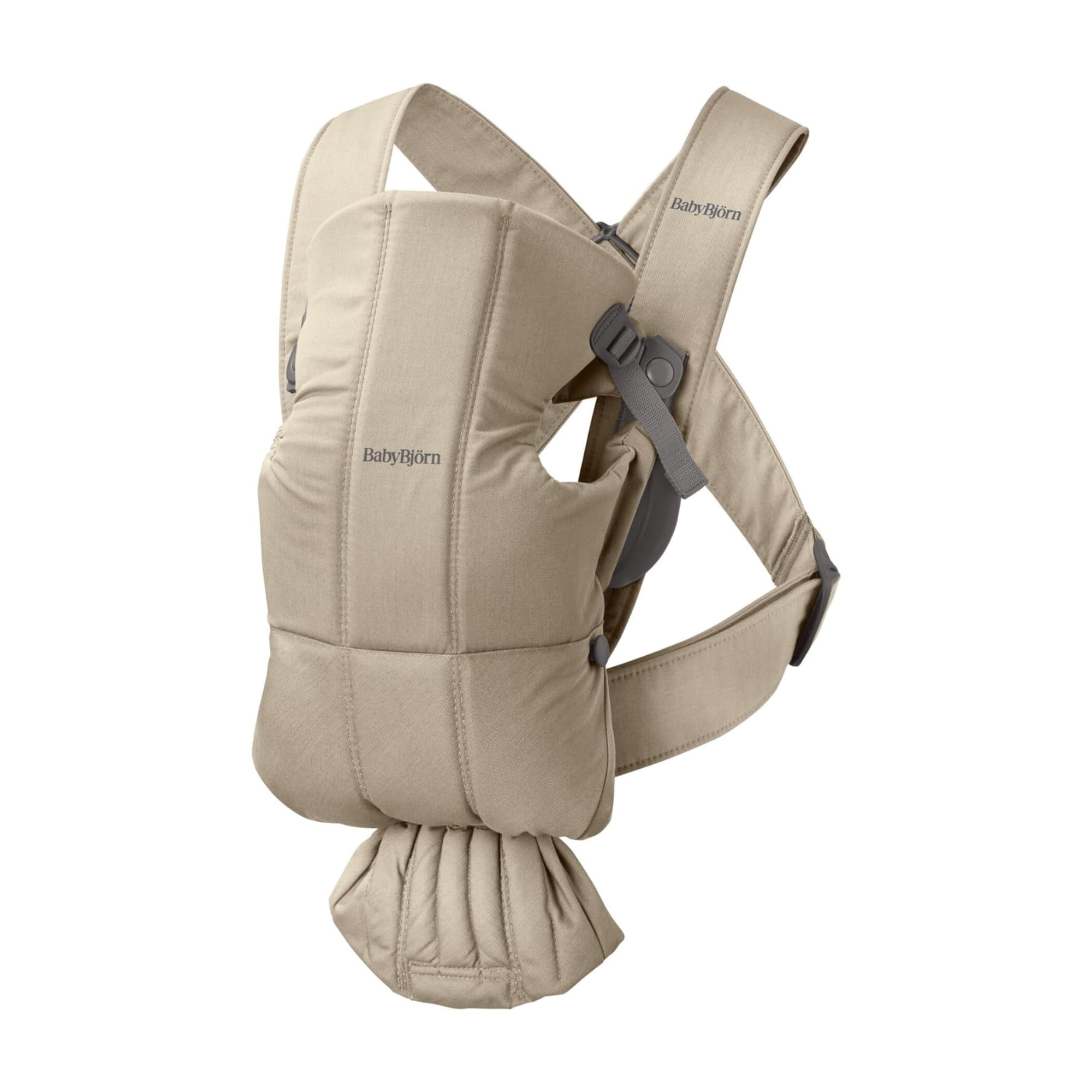 Portabebés Babybjörn Mini Tejido Beige Para Recién Nacido De 3,2 A 11,3 Kg