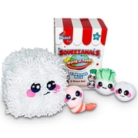 Set De Juguetes De Peluche Squeezamals World Of Food Chinese Takeout Box
