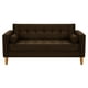 thumbnail image 1 of Sofa Retro 3c Felpa 04 Chocolate, 1 of 6