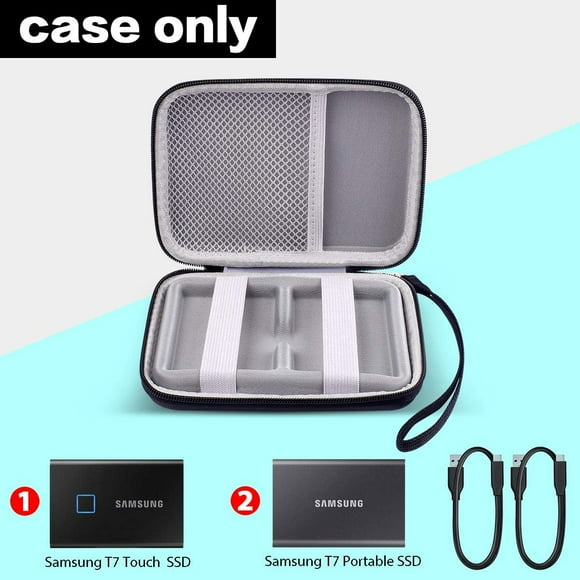 Funda compatible con Samsung T7 Touch / T7 SSD portátil - 1TB, 2TB, 50